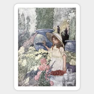 The Rich Man's Garden by Charles Robinson Sticker